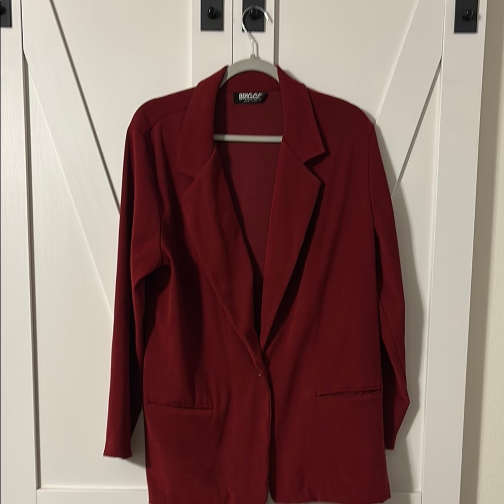 Dark Red Women's Blazer